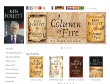 Tablet Screenshot of ken-follett.com